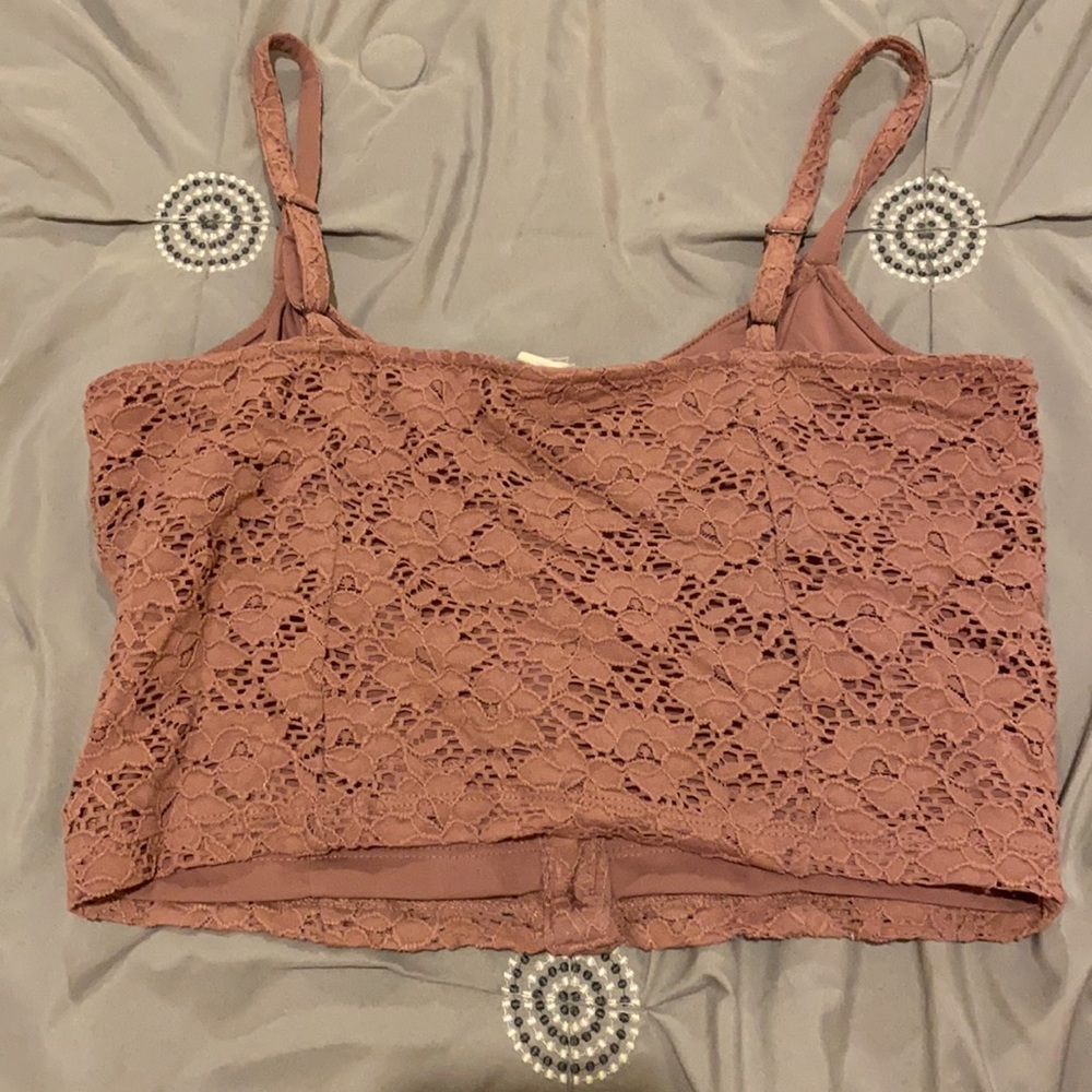 Aeropostale light pink floral top - Picture 2 of 4